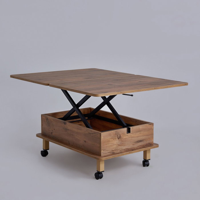 Hanah Home Nino - Mesa de Café Ajustable en Pino Hanah Home Nino - Mesa de Café Ajustable en Pino